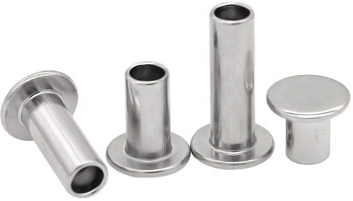 Заклепка под молоток 3х55 мм полупустотелая DIN 7338 form B, нержавеющая сталь А2 - фото